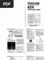 Tascam 424 Manual