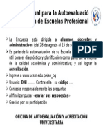 Encuesta Anual Para La Autoevaluación y Acreditación De