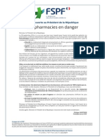 Lettre Ouverte Des Pharmaciens de France