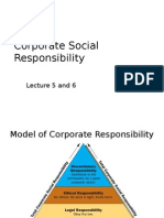 Corporate Social Responsibility: Lecture 5 and 6