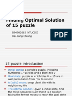Finding Optimal Solution of 15 Puzzle