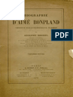 Biographie D'aime Bonpland Compagnon de Voyage Et Collaborateur A Humboldt - Adolphe Brunel 1871