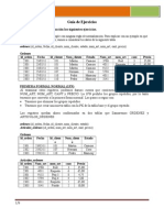 Ejercicios de Normalización