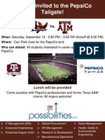 TAMU PepsiCo Tailgate Flyer