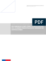 Recomendaciones Para La Realizacion Del Examen Parasitologico Seriado de Deposiciones