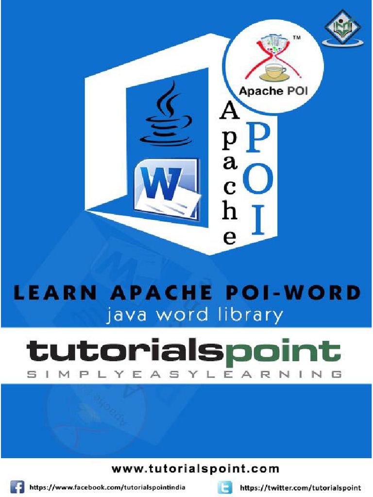 Apache poi word tutorial java programming language library