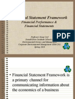 Financial Statement Framework for Evaluating Financial Performance