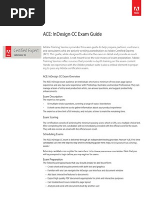 sampleExam Adobe indesign
