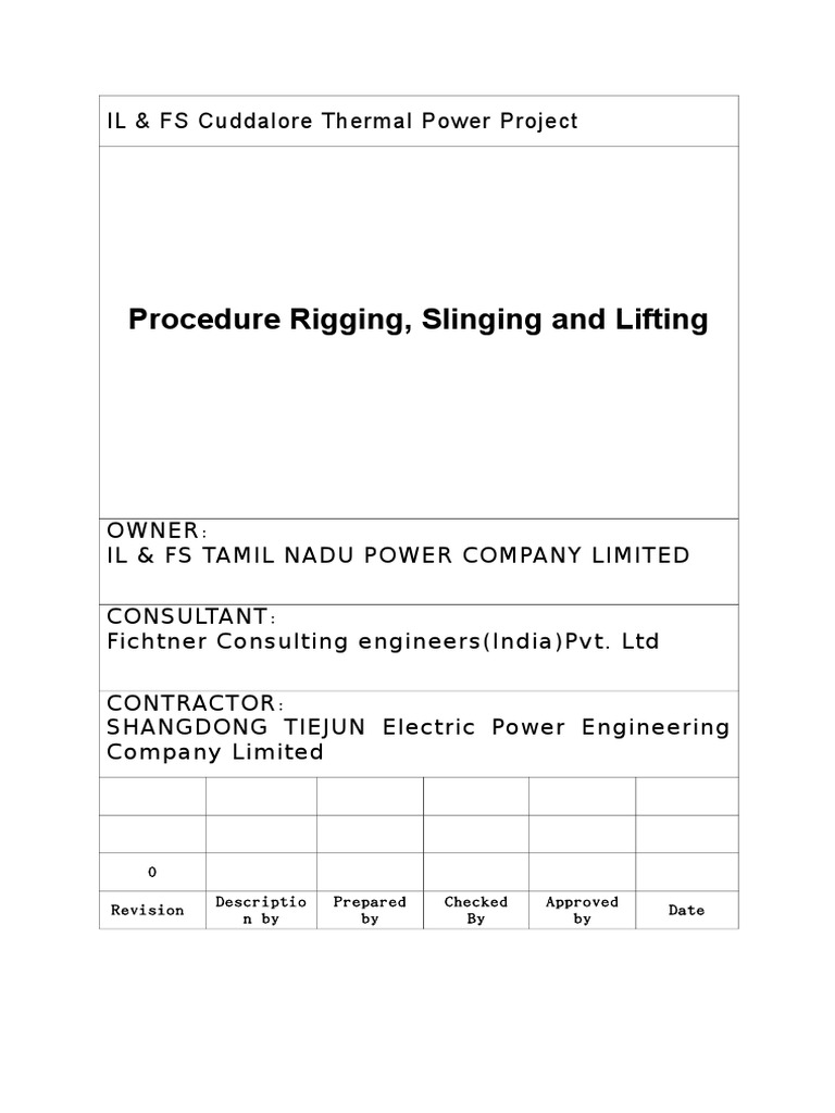 Rigging and Lifting Procedures Guide | PDF | Rope | Crane (Machine)