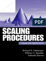 Scale Procedures: Issues and Applications