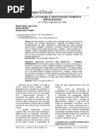 EMOÇÃO, ATIVIDADE E CRIATIVIDADE