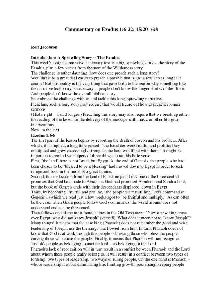 commentary-on-exodus-1-6-22-15-20-6-8-jacobson-book-of-exodus-book
