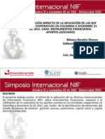 Evaluación Impacto de La Aplicación de Las Niif en Las Cooperativas en Colombia