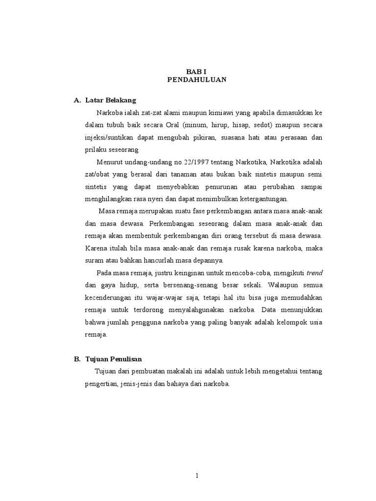 Makalah Narkoba