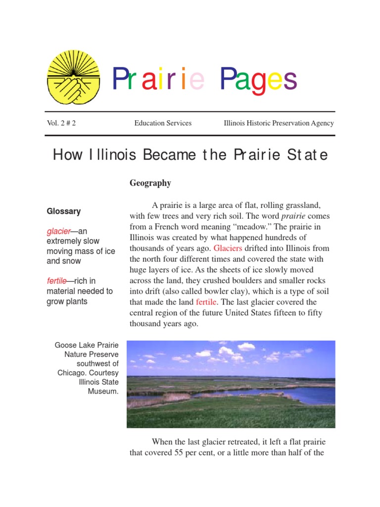 Illinois' Prairie Geography and History | PDF | Prairie | Illinois