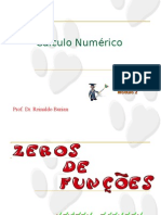 Cálculo Numérico - Método de Newton-Raphson para refinamento de raízes