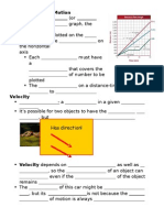 Graphing Motion and Velocity