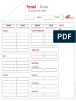 Russian Conjugation Sheet