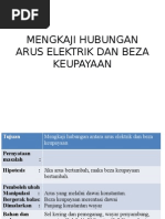 Mengkaji Hubungan Arus Elektrik Dan Beza Keupayaan