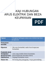 Mengkaji Hubungan Arus Elektrik Dan Beza Keupayaan