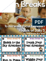 To Increase Focus Between Rounds of Daily 5: By: First Grade Blue Skies