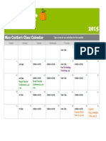 October Calender