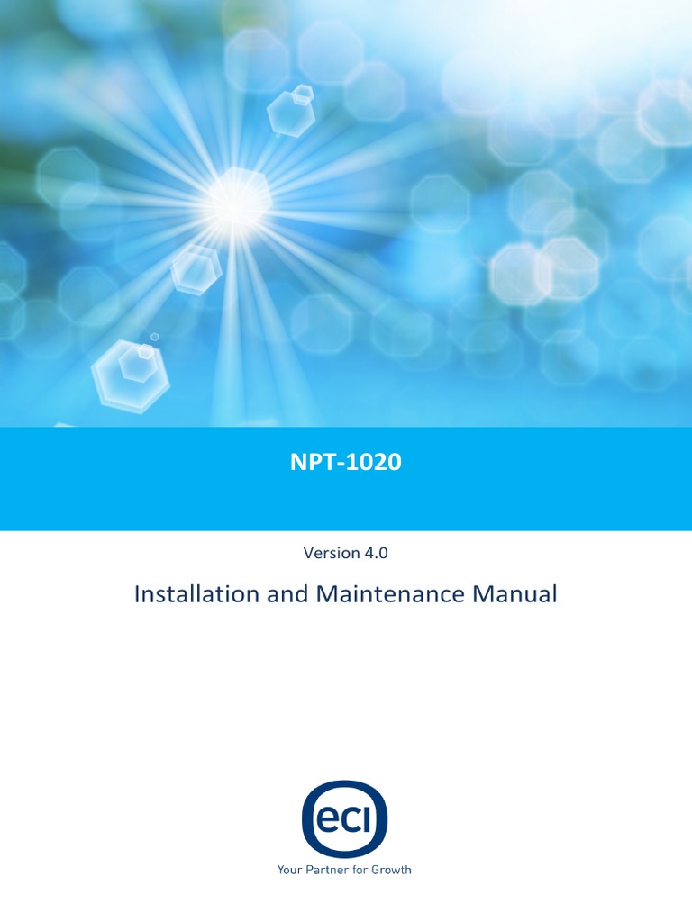 NPT 1020 Imm | PDF | Electrical Connector | Cable
