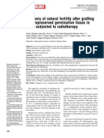 Recovery of Natural Fertility After Grafting of Cryopreserved Germinative Tissue in Ewes Subjected To Radiotherapy