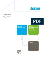 Hager Pricelist May2015