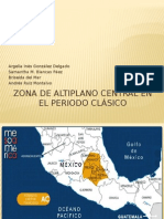 Zona de Altiplano Central en El Periodo Clásico
