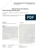 The Almodin-Moron trocar for uterine entry during fetal surgery