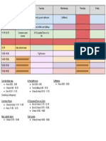 Timetable