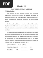 Chapter 3 (Slope Deflection)