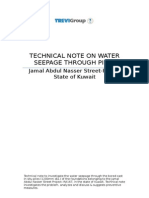 Technical Note-Water Seepage Through Piles