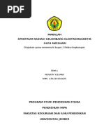  MAKALAH Spektrum Radiasi Gelombang Elektromagnetik Oleh Matahari