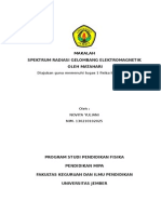  MAKALAH Spektrum Radiasi Gelombang Elektromagnetik Oleh Matahari