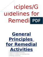 Principles For Remedial