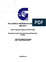 Garis Panduan Amalan Profesional Pismp Internship