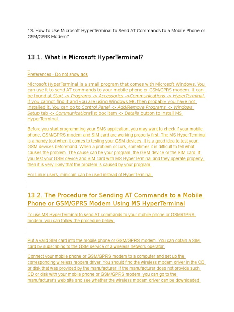 Microsoft Hyperterminal Download