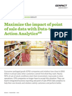 Genpact Consumer Good analytics maximizes the Impact of Point of sale
