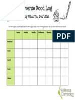 Reverse Food Log: Log What You Don't Eat