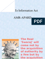 Right To Information Act Amr-Apard