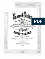 Werner Universal Studies For Cello Op.17 Book 1