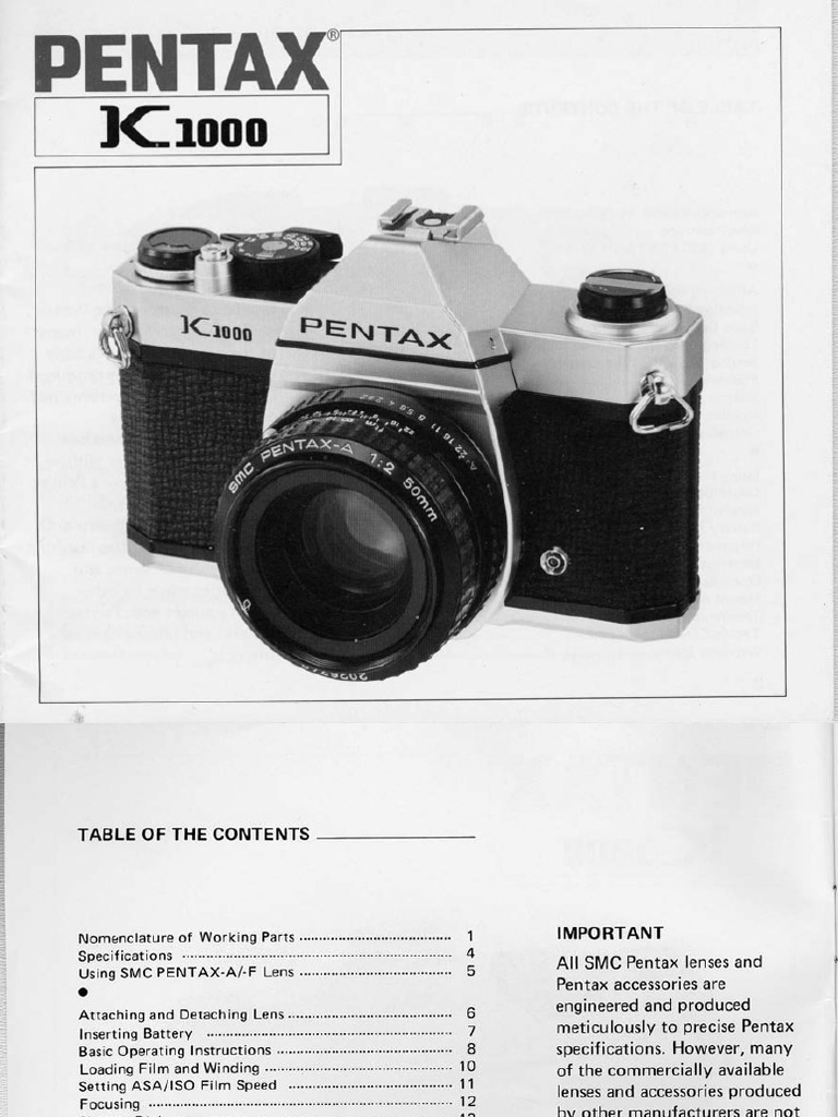 K1000 Instruction Manual