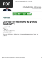 Cardozo Se Omite Diante de Grampo Ilegal Da PF! — Conversa Afiada