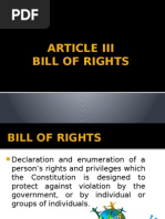 Article 3 Bill of Rights