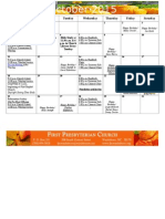 October 2015 Calendar