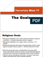What Do Terrorists Want ??: The Goals