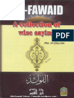 Al Fawaid A Collection of Wise Sayings by Ibn Al-qayyimAl-jawziyya