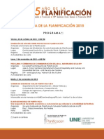 Programa Semana Planificacion 2015